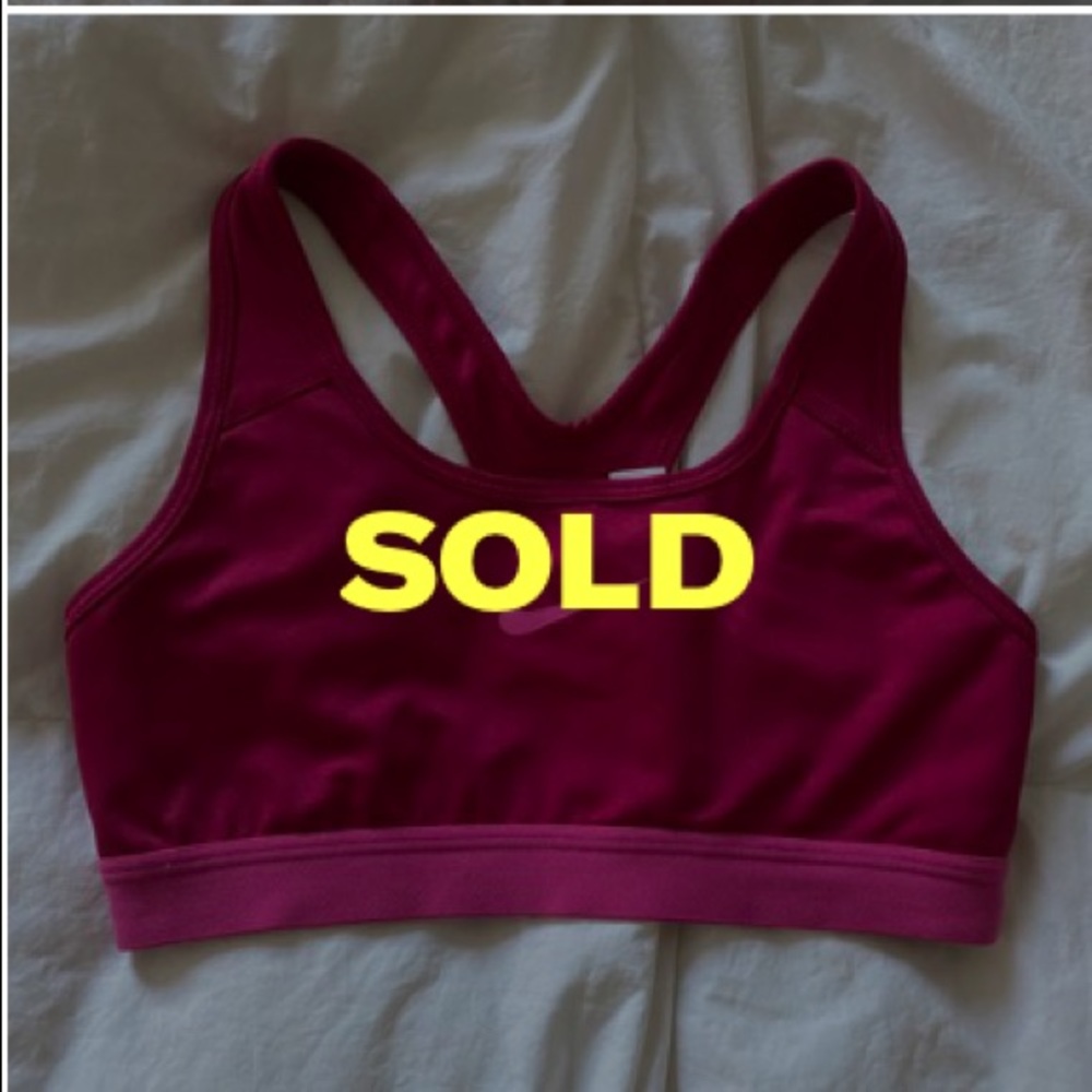 Pink Magenta Nike Pro Sports Bra